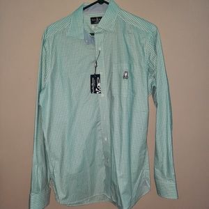Psycho bunny green dress shirt *NEW WITH TAGS!*